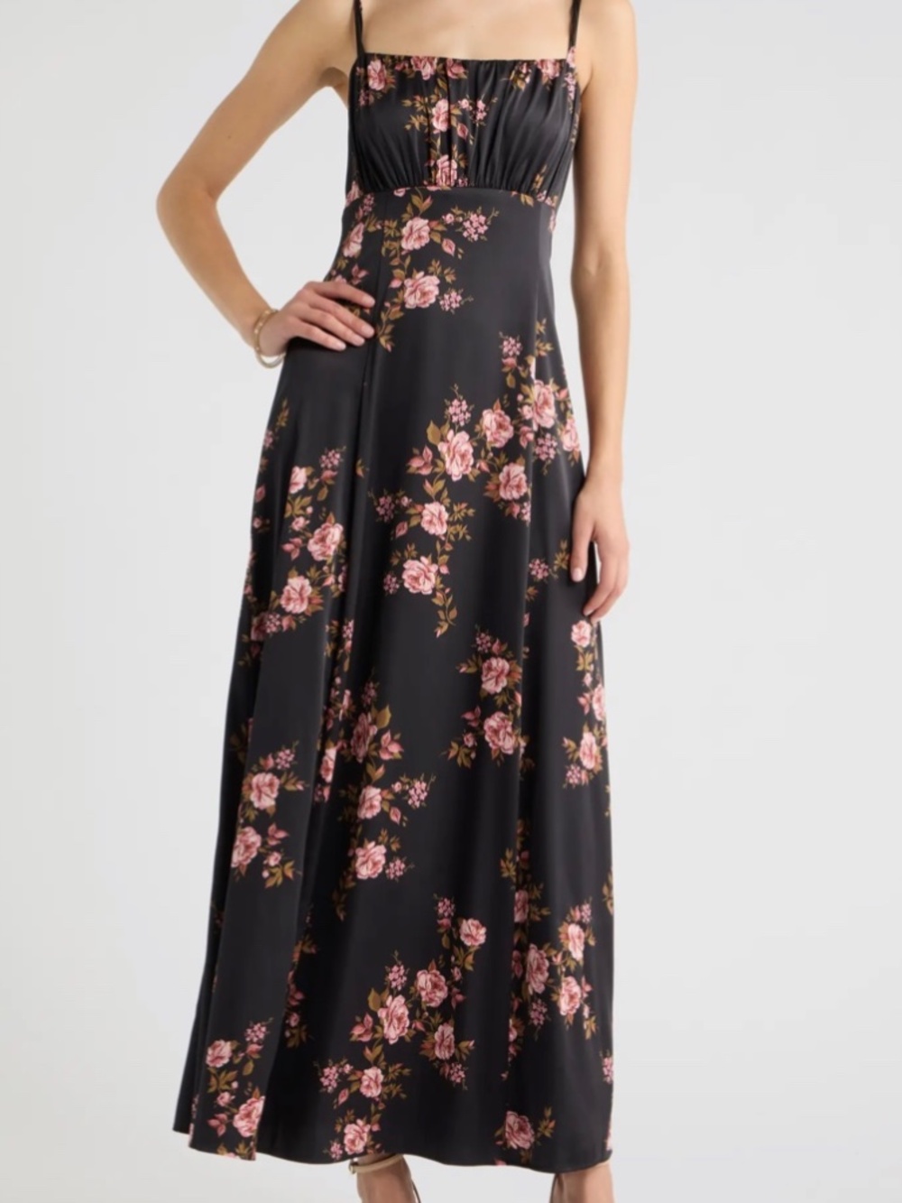 Chelsea 28 Satin Cocktail Maxi Dress Olivia Rose